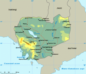 Карта Камбоджи