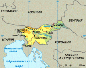 Карта Словении