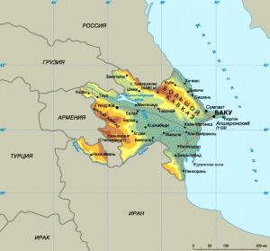 Карта Азербайджана